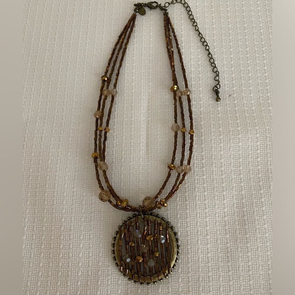 Cookie Lee Beaded adjustable necklace